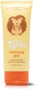 T is for Tame Taming Gel - Boys & Girls Baby Hair Styling Gel for Frizz Control, Flyaways - Natural Toddler, Kids Hair Tamer, Flexible Hold, 3.38fl oz, 1 Pack