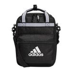 adidas Meal_Holder adidas Squad Insulated Lunch Bag, Black/White, One Size, Black/White, One Size, Squad Insulated Lunch Bag