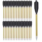 ELONG OUTDOOR Aluminium Crossbow Bolts Arrows 6.3" Steel Tips for 50-80lbs Pistol Mini Crossbow Archery Target Shooting Hunting (Pack of 60)