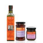 Bio-Harvest Extra Virgin Olive Oil - 500 mL, Pitted Kalamata Olives - 315 mL, Kalamata Olive Tapenade - 190 mL