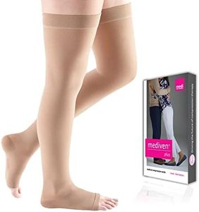 mediven plus for men & women, 20-30 mmHg, Thigh High w/Silicone Topband, Open Toe