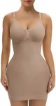 SHAPERX Shapewear Dress for Women Tummy Control Full Slip for Under Dresses Seamless Sculpt Body Shaper, SZ5827-Sienna-L/XL