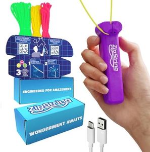 ZipString Original - As Seen on Shark Tank - Classic ZipString Rope Launcher Toy, Perfect for Kids & Adults - Fly a String Loop in the Air for Endless Tricks & Fun, Wonderment Awaits, Vivacious Violet