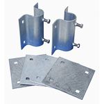 Dock Edge Howell Dock Hardware Stationary Side Leg Holder Kit with 2 Side Leg Holders and 4 Backer Plates