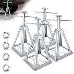 Loyala RV Stabilizer Jacks for Trailer Camper, 【4 Pack】 Trailer Stabilizer Jacks with Additional Screw Nuts, The Adjustable Height 11" - 17", Heavy-Duty Aluminum RV stabilizer Jacks