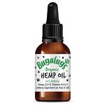 Bugalugs Hemp Oil Dog Calming Products 50ml- Nervous dog products for dog anxiety relief - Hemp oil for dogs uk & cats, organic food supplements with omega 3, 6, 9 support hip, joint & dog calming