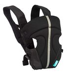 u-grow Infant Three Way Baby Carrier Soft & Comfortable With Safety Belt And Wide Cushioned Straps (Black/Grey)