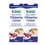 2 x 1L Dairies UHT Whipping Cream Ideal For Baking Cooking