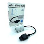 Kaico Wii HDMI Adapter with Wii HDMI Cable for use with Nintendo Wii Consoles - Wii to HDMI Adapter Supports Component Output - A Simple Plug & Play – Supports NTSC and PAL consoles