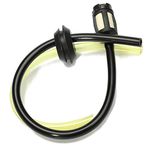 Fuel Hose Petrol Pipe Strimmer Chain Saw Brush Cutter Hedge Trimmer Parts(2Pcsblack+yellow)