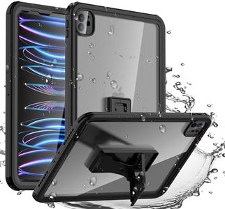 iPad Pro 11 inch Waterproof Case(2th/3th/4th Generation) 2020/2021/2022,Waterproof Protective Case with Built-in Screen Protector Shock-Absorbing Bumper Dustproof Submersible Full-Body Case