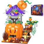 Halloween Building Set, 723Pcs Halloween Pumpkin Owl Demon Vampire Grim Reaper Building Toys, Party Favors Goodie Bags Best Gifts for Kids Boys Girls Ages 6+