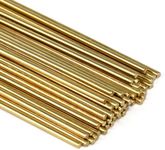 AFASOES 50 Pieces Brass Rods 2 mm x 250 mm Welding Wire Industrial Autogen Welding Rods Copper Hard Solder Copper Welding Wire for Pipeline Connections Welding Electrodes Rods Welding Accessories