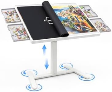 Playboda 1500-Piece Puzzle Table, Adjustable Height & 90° Tilt