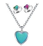 Mood Necklace Love Heart Change Col