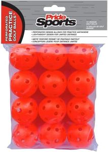 PrideSports Perforated Practice Balls, 12 ct Orange
