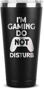 Sodilly I Am Gaming Do Not Disturb Tumbler - Premium Quality Stainless Steel - Permanent Laser Engraved Design - Double Wall Vacuum Insulated - Perfect For Any Beverage - Superior Construction - Black