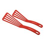 Rachael Ray KitchenTools and Gadgets Nylon Cooking Utensils/Spatula/Fish Turners - 2 Piece, Red