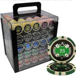 MRC Poker 1000pcs Ace Casino Laser Poker Chips Set with Acrylic Case Custom Build