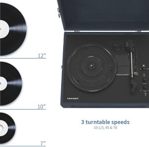 Crosley Voyager Bluetooth Turntable – Navy
