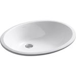 KOHLER K-2211-0 Caxton Undercounter Bathroom Sink, White by Kohler