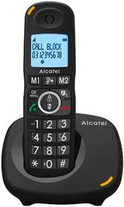 Alcatel XL595 B Cordless Phone with Large Buttons, Large Display and Audio Boost, Call Blocker