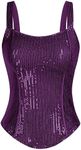 Women Bustier Corset Top Sequin Sex