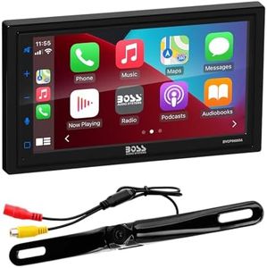 BOSS Audio Systems BCPA9685RC Car Audio Stereo System, Apple CarPlay, Android Auto, 6.75 Inch Double-Din, Touchscreen, Bluetooth Audio and Calling Head Unit, AM/FM Radio Receiver, USB, Backup Camera