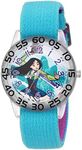 Disney Princess Kids' Plastic Time Teacher Analog Quartz Nylon Strap Watch