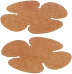 Hollywood Fashion Secrets Gentle No-Show, Hypoallergenic Reusable Concealers Dark Shade, (4 pairs/pack), 2-Pack