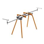 Bora Portamate PM-4000 - Heavy Duty Folding Miter Saw Stand with Quick Attach Tool Mounting Bars - Orange (44 x 10 x 6.5 inches)