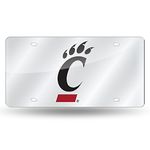 Rico Industries NCAA Cincinnati Bearcats Laser Inlaid Metal License Plate Tag