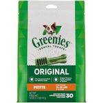 Greenies Original Petite Natural Dental Care Dog Treats, 18 oz. Pack (30 Treats)