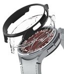 Ringke Slim Case Compatible with Samsung Galaxy Watch 6 Classic 47mm [2 Pack] [Frame Only] Lightweight Polycarbonate Hard Thin Cover - Clear & Black