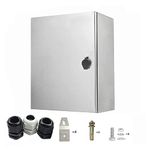 GTYORUS Stainless Steel IP65 Waterproof Electrical Box (24 x 16 x 8)