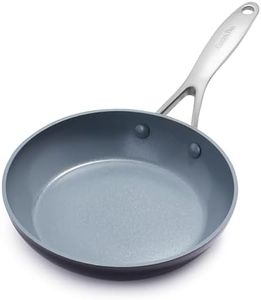 GreenPan Valencia Pro Hard Anodized Healthy Ceramic Nonstick 8" Frying Pan Skillet, PFOA and PFAS-Free Cookware, Stainless Steel Handle, Induction Suitable, Dishwasher Safe, Oven Safe, Gray