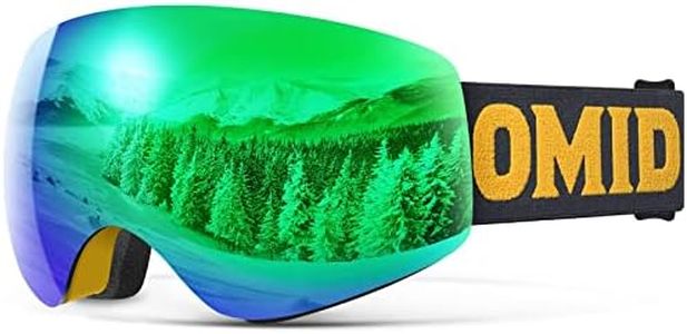 OMID Kids Ski Goggles, Z1 Anti-fog UV Protection Snow Goggles Frameless OTG Snowboard Goggles for Boys Girls Youth