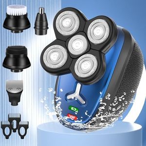 4D Head Shavers for Men,Electric Head Shavers for Bald Men Bald Head Shaver USB Rechargeable Mens Head Shaver Bald Shavers Wet Dry Cordless Head ShaverTrimmer Hair Shaving Machine for Men Gift