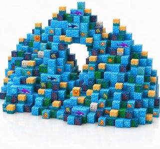 XIZROX Magnetic Blocks 100PCS Ocean Theme, STEM Cubes for Kids 3-10