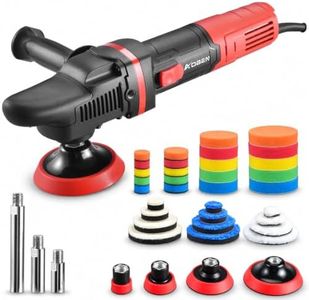 AOBEN Mini 1"-4" Rotary Car Buffer Polisher or Auto Detailing, Boat Sanding | 1", 2", 3" & 4" Polishing Pads with Extension Shafts for Auto Detailing, Headlights, Wheels, Paint Waxing and Tight Areas