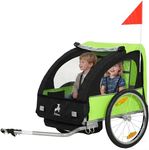 Aosom 2 Seat Bike Trailer for Kids 