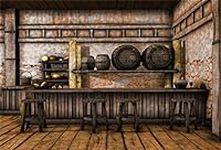 Laeacco 7x5ft Shabby Saloon Tavern 
