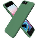 ORNARTO Compatible with iPhone 8 Plus Case, iPhone 7 Plus Slim Liquid Silicone Full Covered Soft Gel Rubber Case Cover for iPhone7 Plus/iPhone 8 Plus 5.5 inch-Clover