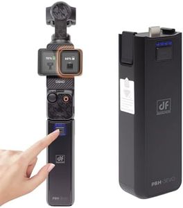 Osmo Pocket 3 Battery Handle with Type-C Port Transfer Date, 5000mAh Full Decoding Charging Handle for DJI Osmo Pocket 3