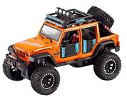 SARDAR JI TOY SHOP Sardarji Toy Shop Design Off-Road Kings Jeep Wrangler with Sound Unlimited Variable Color Diecast Vehicle Model Car. (Orange)