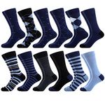 WeciBor Men's Seamless Premium Combed Cotton Dress Socks