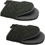 1 Pair Short Oven Mitts, Heat Resis