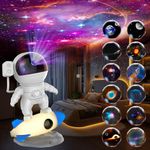 Aimetoile Astronaut Galaxy Projector for Bedroom, 12 in 1 HD Planetarium Projector with 1H 2H Timer, 360° Rotating and Button Control, 9 Colors Night Lights for Kids Ceiling, Gifts, Room Decor