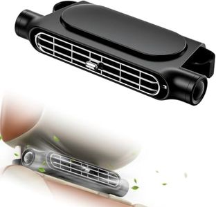 Générique Ventilateur de Siège Auto 3 Vitesses – Double Ventilateur Puissant pour Sièges Avant et Arrière, Portable et Compact pour Voiture, SUV, Camion, Camping-car (Noir)