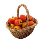 Melody Jane Dollhouse Miniature Country Kitchen Accessory Hand Made Basket of Apples